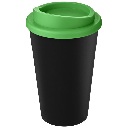 Gobelet publicitaire recyclé 350ml Americano® noir / Vert